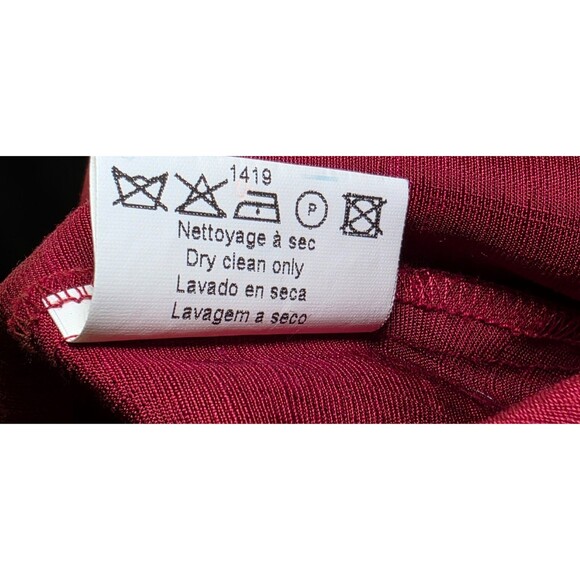 CAROLL Womens Shirt Dress Viscose/Linen Minimalist Modest Red France T38 | US 8 - Picture 11 of 15